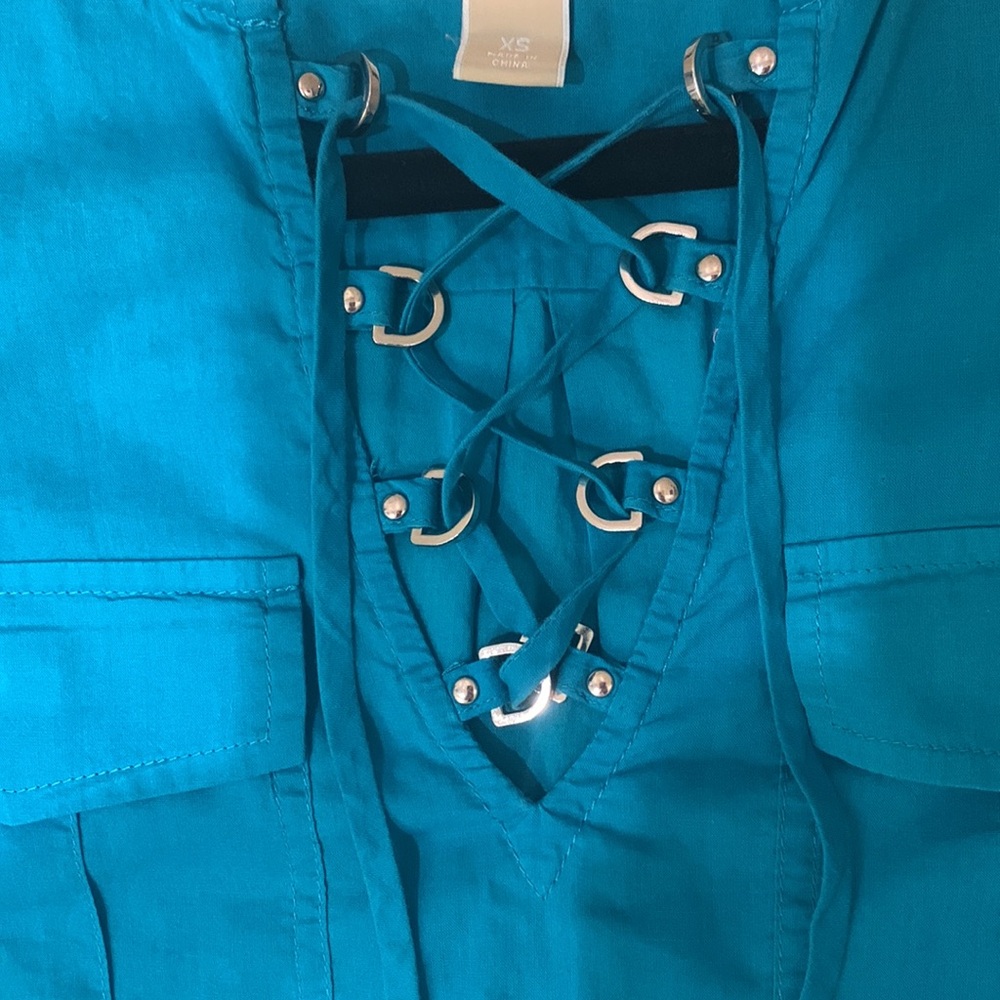 Michael Kors, long sleeve/optional button up quarter sleeve - Picture 3 of 7
